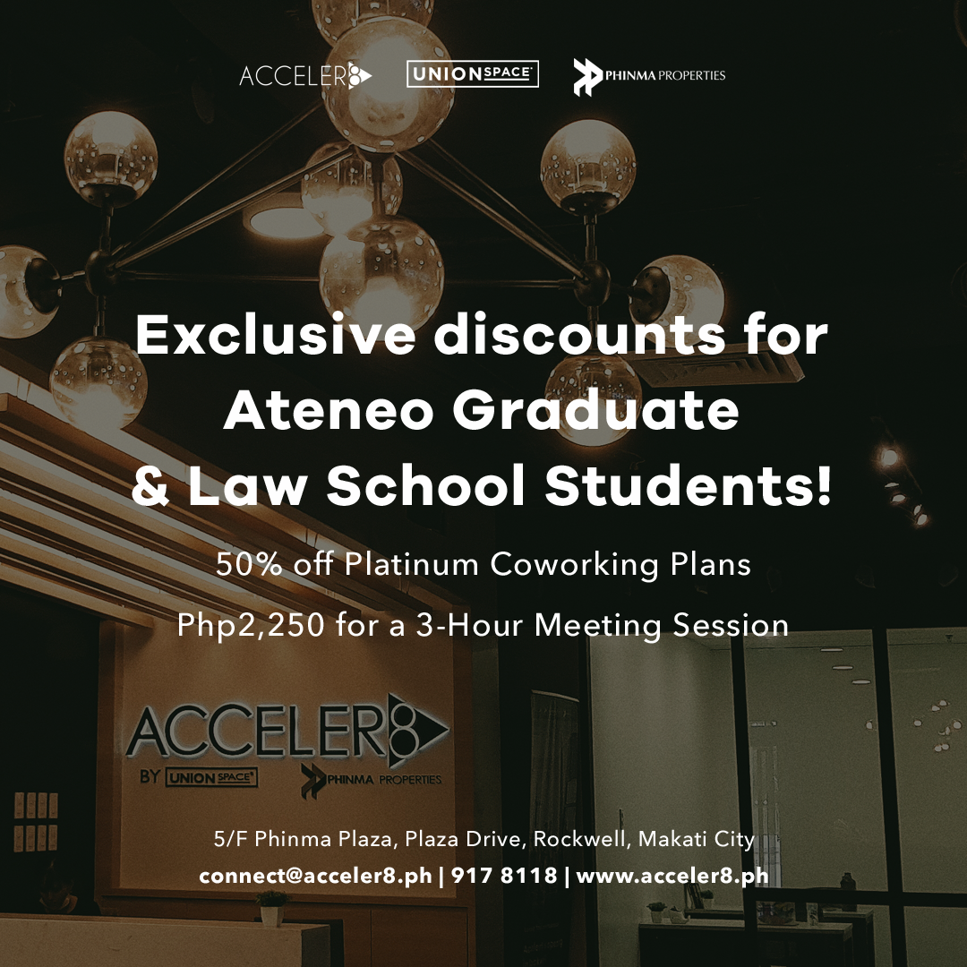 Exclusive discounts for Ateneo Graduate & Law School Students!