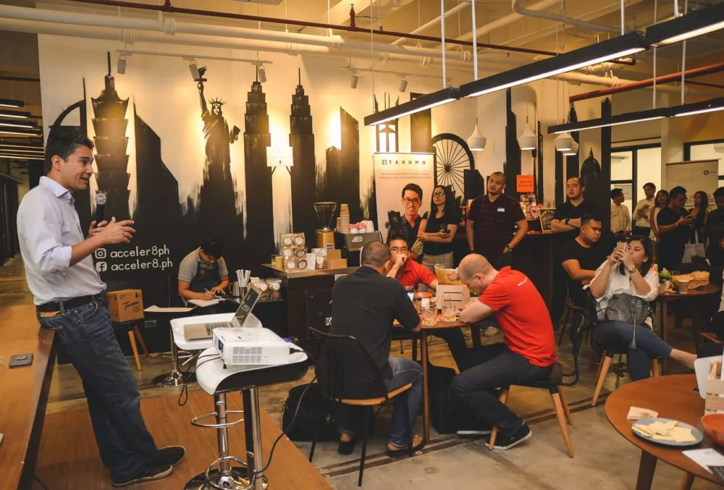 An event hosted in the Acceler8 event space
