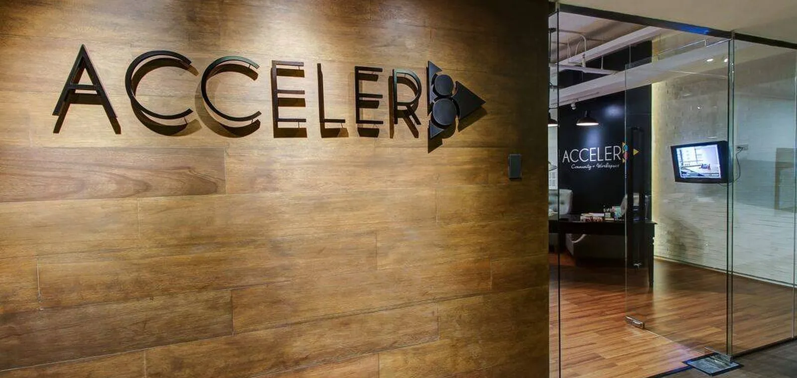 The Acceler8 lounge and reception area